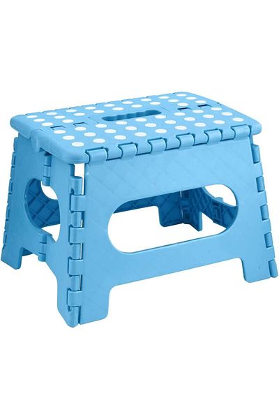 Buy and Bill Folding Step Stool for Kids Adults, Portable Collapsible Foot Stools 9 Inch Height, Plastic Stool