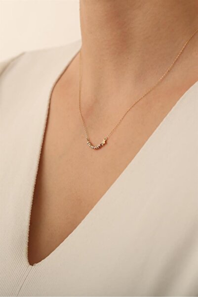 Bayar Gold 14 Ayar Altın Dorikalı Yıldız Minimal Kolye