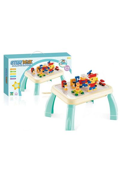 Salamandra Set of 150 Multicolored Medium Building Blocks, Blue