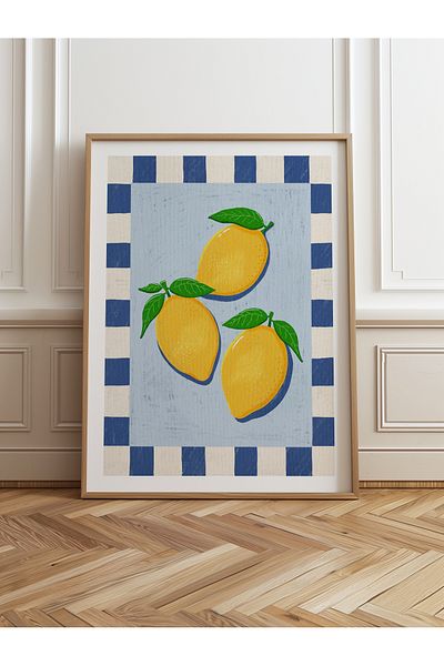 HOMEPACK Единична картина в дървена рамка, единичен плакат, картина TK/1012