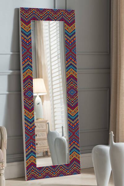 Hediyeler Kapında Geleneksel Desenli Boy Aynası 150x60cm