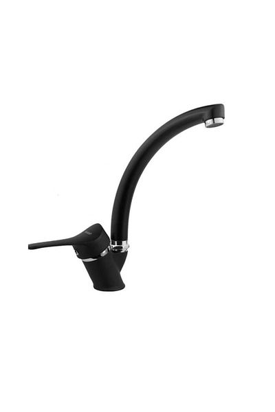 Kuzey fittings mix swan sink faucet (black)