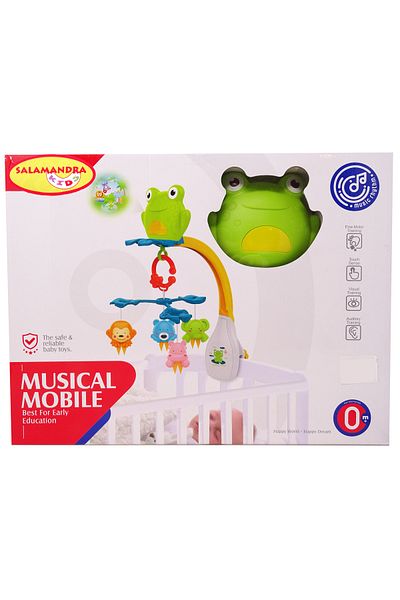 Salamandra Musical Carousel for Crib, Soothing Melodies, Removable Toys, Salamandra Kids