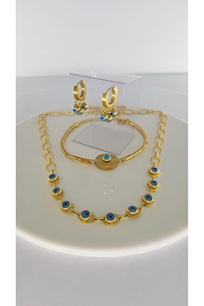 SONES Nazar Boncuklu Kuyumcu Model Çelik Takı Setleri | 5002679