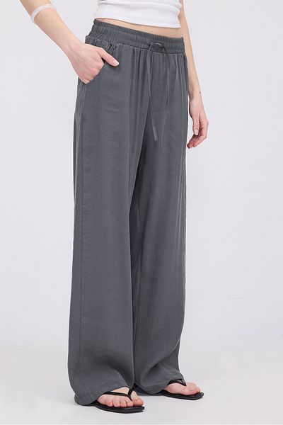 Addax Modal Wide Leg Pants Pn0368-U3