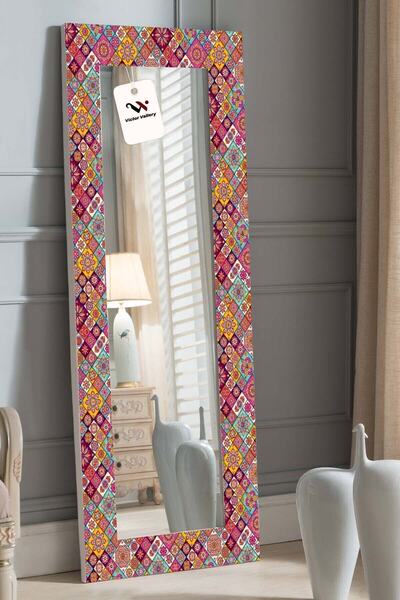 Victor Vallery Pink Ethnic Dekoratif Duvar Aynası