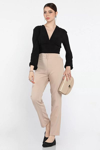 GÜLSELİ Pantaloni de damă cu talie elastică Koyutaş