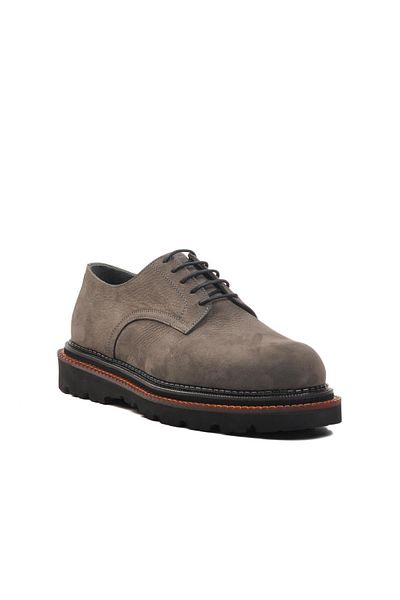 AYAKMOD Ανδρικά παπούτσια casual Premium 2130 M Grey Nubuck από γνήσιο δέρμα