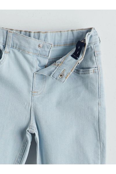 LC Waikiki Pantaloni de jeans LCW Kids Indigo Basic pentru băieți cu talie elastică