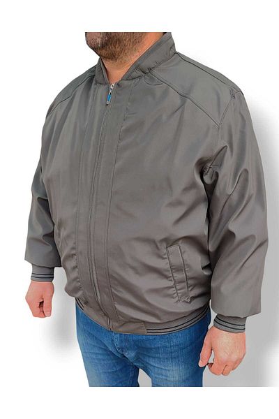 Ünal Giyim Dominant Collar, Sleeve and Waist Part Elasticized Large Size Seasonal Father's Coat