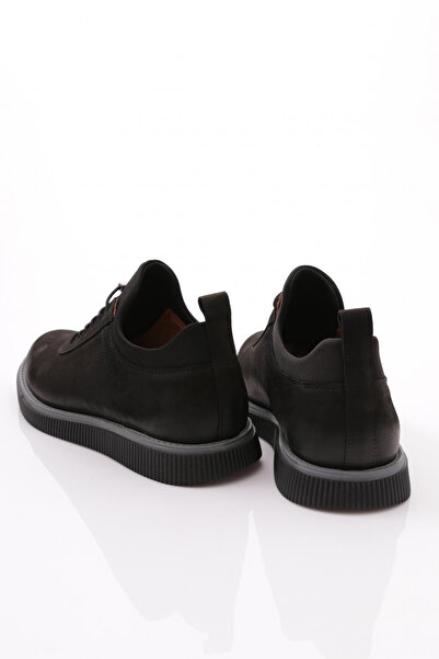 DGN Ανδρικά παπούτσια Comfort Γνήσιο δέρμα Μαύρο Nubuck 910723210