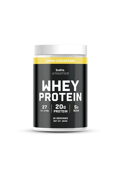 bahs. Whey Protein Powder - Lemon Cheesecake - 16 Servings - 464Gr