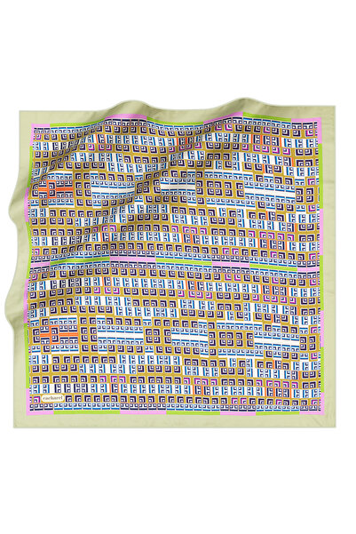 Cacharel Geometrik Desenli Cacharel Twill Eşarp