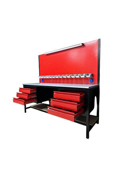 Nur Plastik Çalışma Tezgahı 2m 6 Çekmece