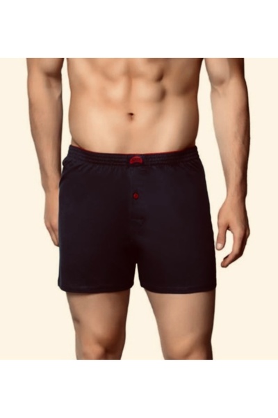 DONLİZZA Silver Men's Lycra Boxer Towel Waist Black