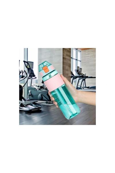 TKK Green Silicone Straw - 700 ml Tritan Flask, Mouthpiece for School Sports and Camping