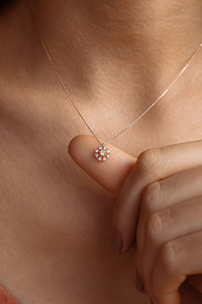 SEMİZ KUYUMCULUK 14 Ayar Tanem Taşlı Kolye