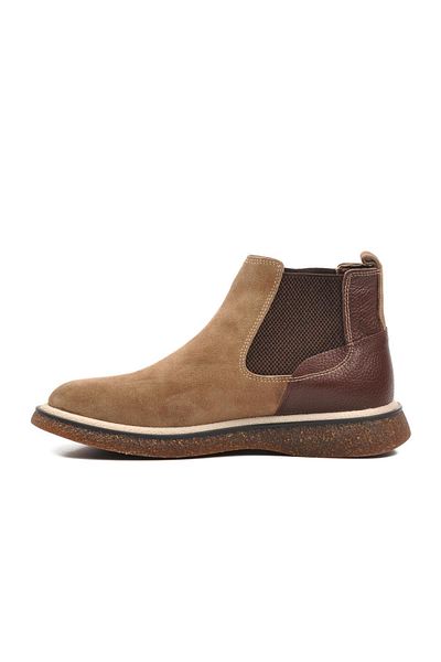 AYAKMOD 684016 M Sand Suede Γνήσιο Δερμάτινο Ανδρικές Μπότες