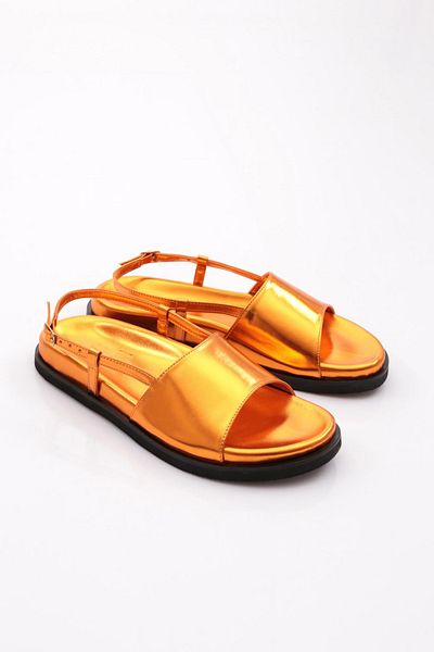 DGN Sandale de damă cu bretele groase Orange Siniora 41263372