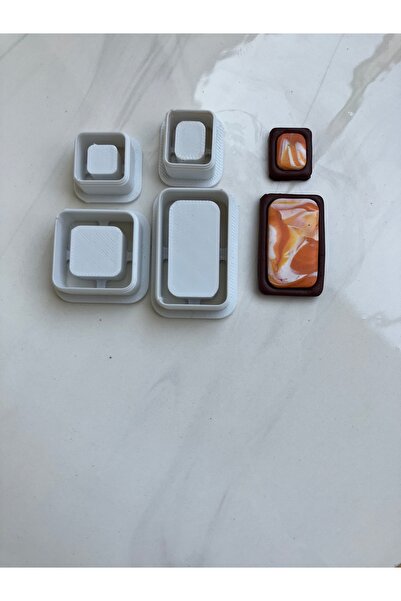 Volala Polimer Kil 8 Parça Küpe Kalıbı