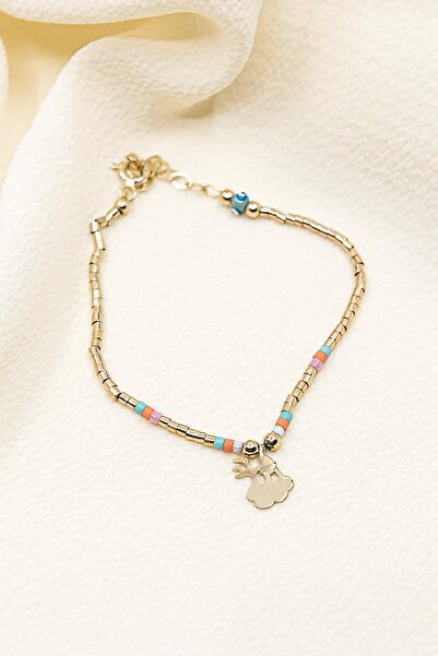 SEMİZ KUYUMCULUK Modern Şık Çocuk Altın Bileklik