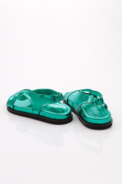 DGN Green Cross Strap Women's Sandals