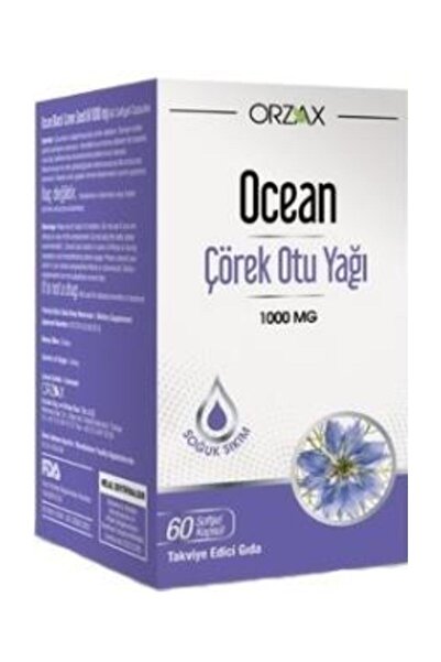 Ocean Orzax Çörek Otu Yağı 1000mg 60 Kapsül