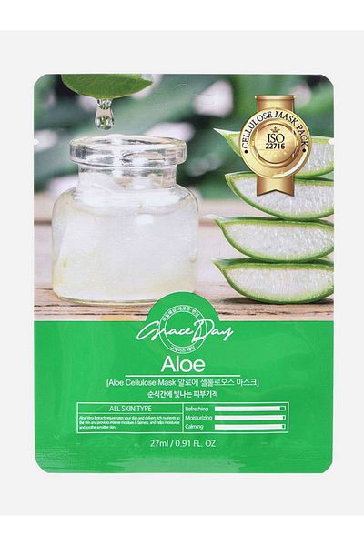 Grace Day Traditional Oriental Face Mask Sheet, Aloe (22g)