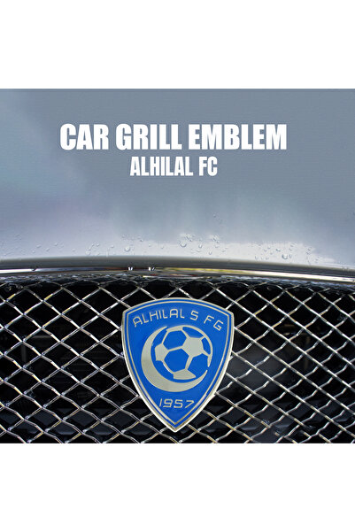 Generic شعار شبكة سيارة نادي الهلال – شارة معدنية فاخرة لتزيين السيارة