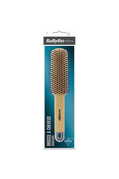 BABYLİSS Babyliss Men Hair Brush - Soft Bristle To Reduce Hair Breakage, Unisex