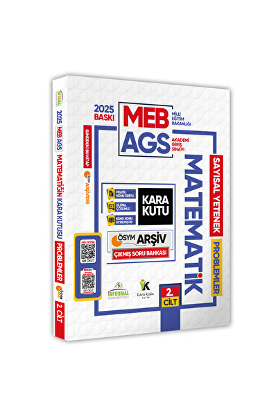 Karakutu Yayınları 2025 MEB-AGS Matematiğin Kara Kutusu 2. Cilt PROBLEMLER ÖS...