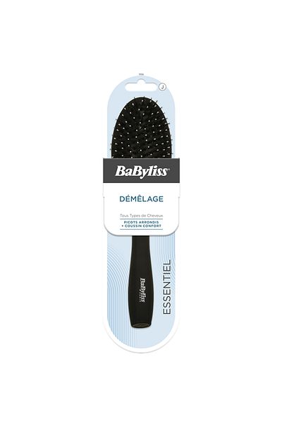 BABYLİSS Babyliss Detangle Hair Brush Cushion - Soft Bristle To Reduce Hair Breakage, Unisex