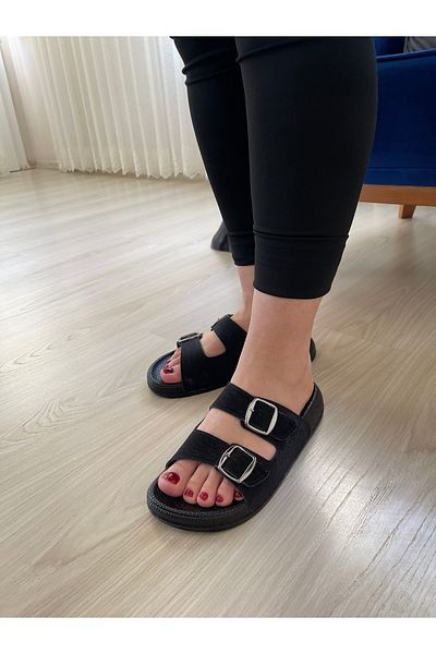 Hızlı Al Soft Orthopedic Sole Slippers. Adjustable to Foot Shape Slippers with Know-Buckle