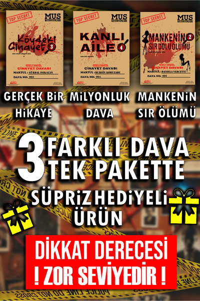 MUS Kutu Oyunları لعبة المباحث 3 ملفات قضايا مختلفة، حزمة واحدة، حل القتل، ال...