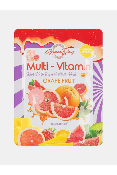 Grace Day قناع متعدد الفيتامينات بخلاصة الجريب فروت، 27 مل