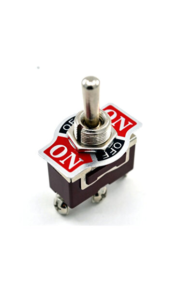 Aksa Toggle Switch 1-0-2 Metal Anahtar 3 Pin 12V-220V Toggle Switch