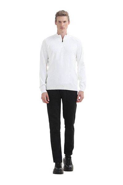 Ramsey Πλεκτά Jacquard Ecru - Μισό ζιβάγκο