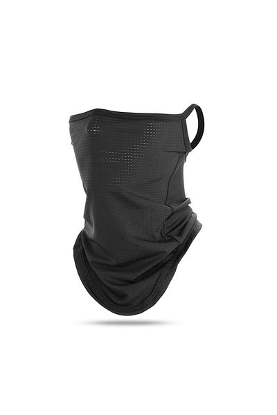 macogear Summer 01 Men Summer Sports Black Mesh Ice Silk Bandana Running Tube Scarf Hiking Ski Fishing Huntin