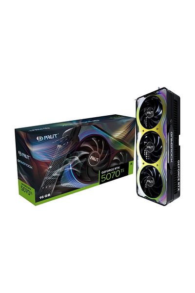 PALIT Geforce Rtx 5070 Ti Gamerock 16Gb Dlss 4 256 Bit Gddr7 Graphics Card