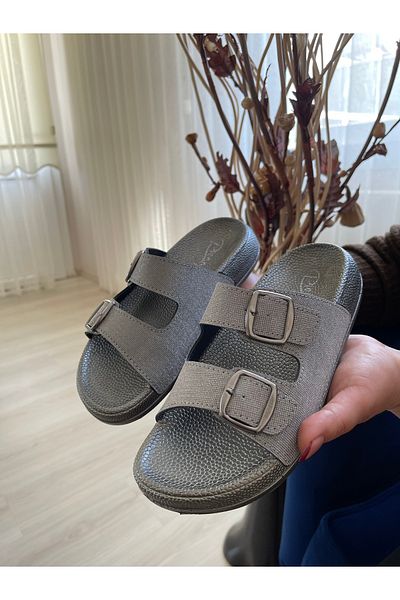 Hızlı Al Soft Orthopedic Sole Slippers. Adjustable to Foot Shape Slippers with Know-Buckle