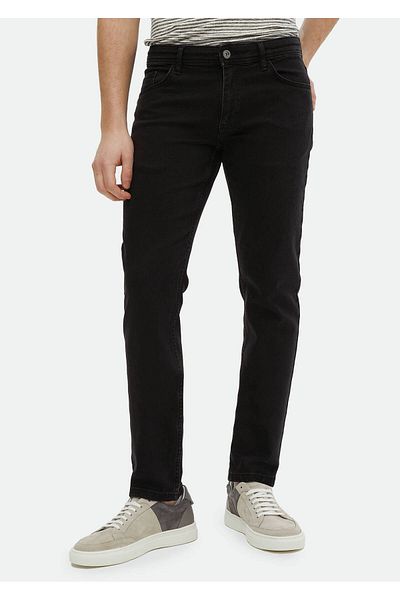 Ramsey Μαύρο Slim Fit Τζιν - Παντελόνι από βαμβακερό μείγμα