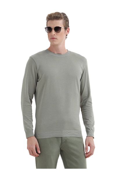 Ramsey Ανοιχτό πράσινο T-Shirt με λαιμόκοψη 100% βαμβάκι