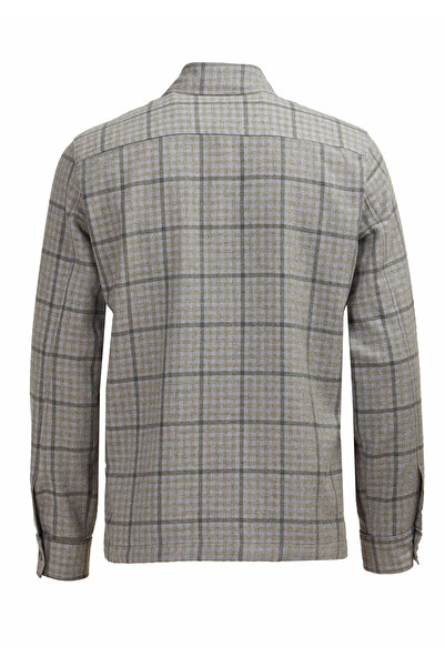 Ramsey Σχέδιο γκρι πουκάμισου μπουφάν