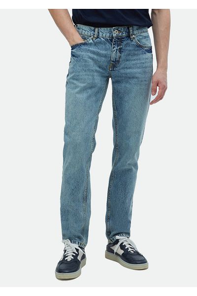 Ramsey Denim mit normaler Passform in Indigo – Hose aus 100 % Baumwolle