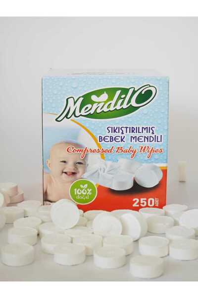 Mendilo Sıkıştırılmış Tablet Mendil 250 Adet