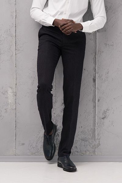 Ecer Regular Fit Straight Thick Winter Gabardine Trousers with Side Pockets