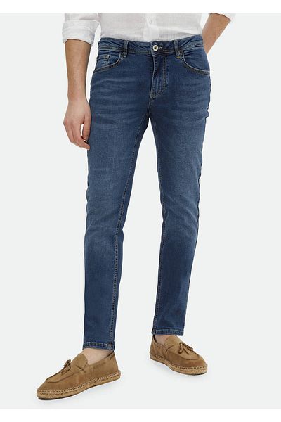Ramsey Βαμβακερό τζιν παντελόνι Indigo Slim Fit