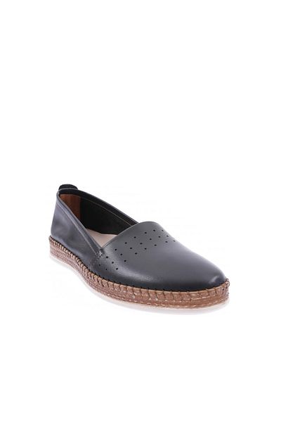 DGN P25-22y Women's Anatomical Leather Shoes - Genuine Leather Black