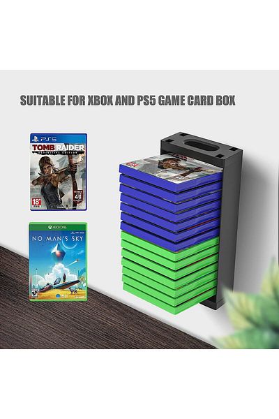COOYA Video Game Storage Stand Tower, Game Storage Organizer Stand for PS5 PS4 PS3 Game Case Storage