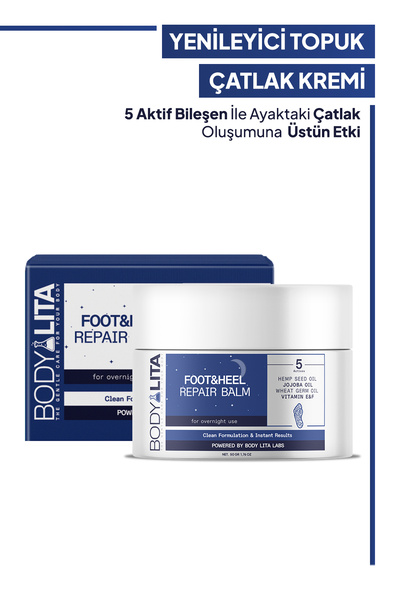 bodylita Foot&Heel Repair Balm Topuk ve Ayak Çatlağı Yenileyici Krem